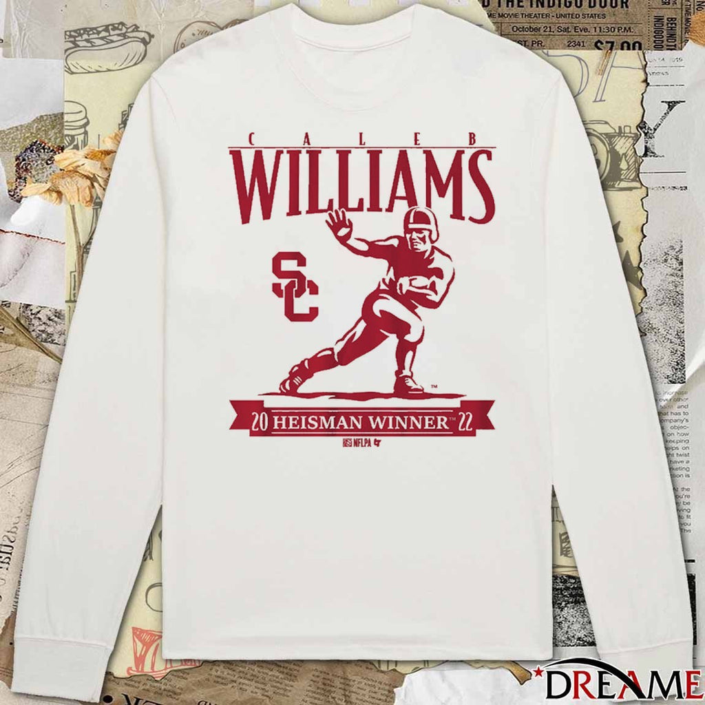 USC Trojans Football Caleb Williams Heisman Winner Trophy t-shirt