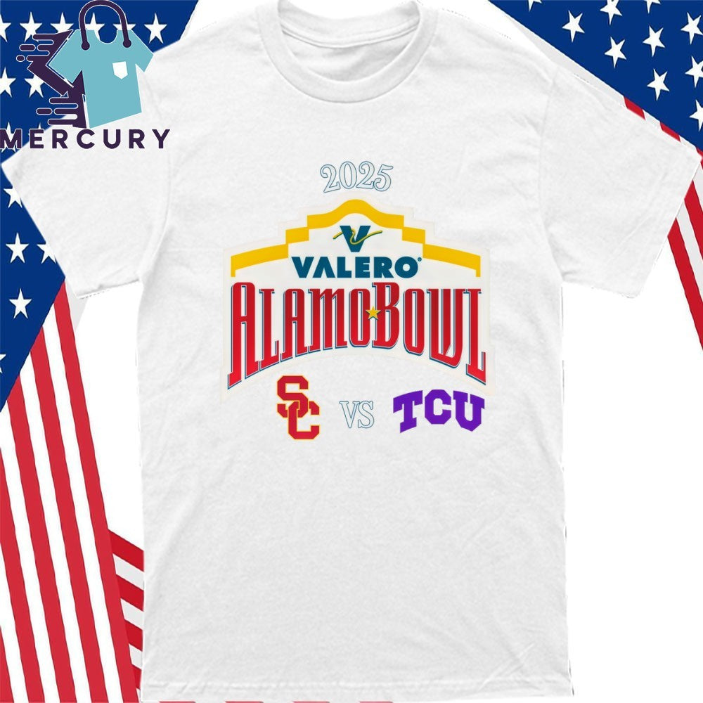 USC Trojans Vs TCU Horned Frogs 2025 Valero Alamo Bowl Shirt