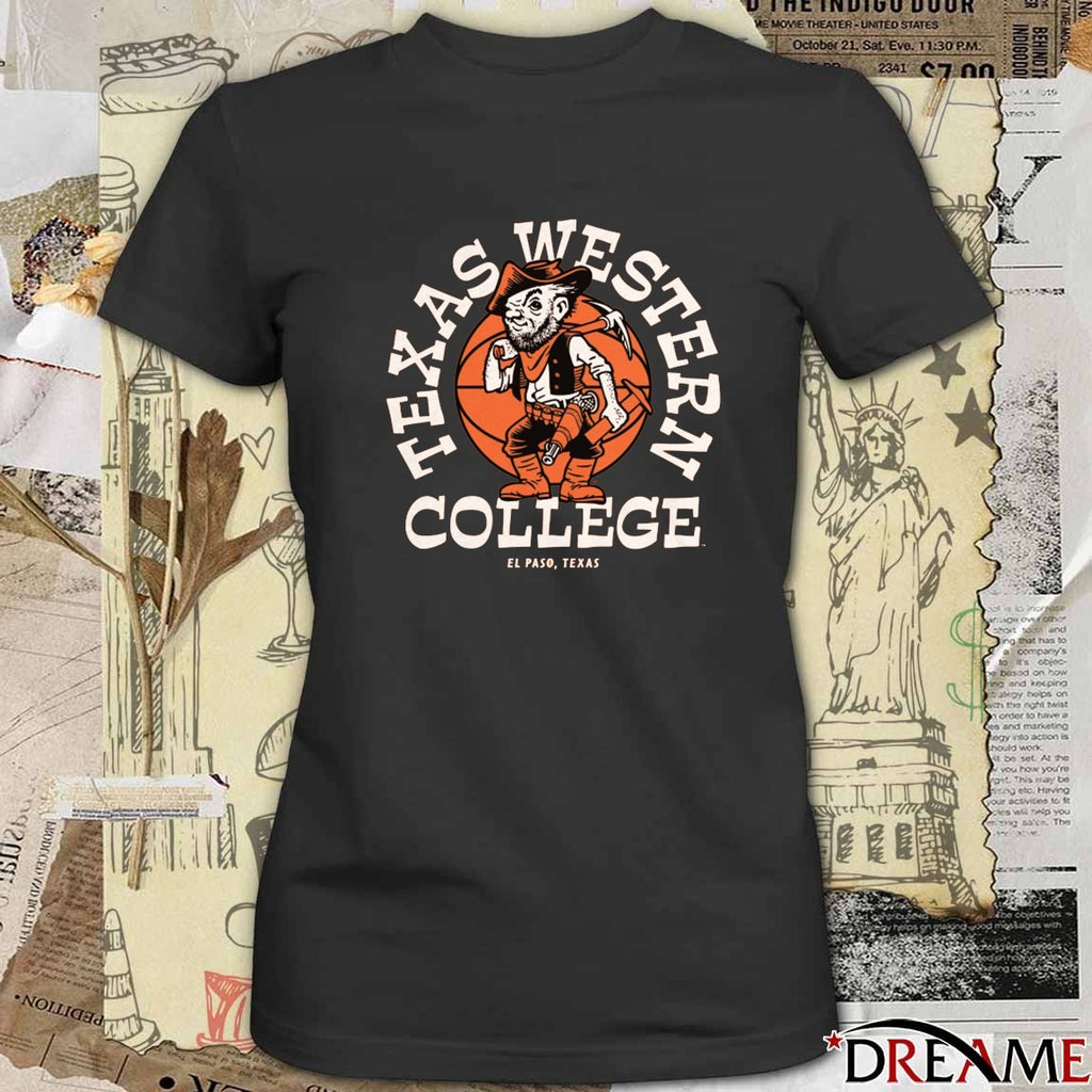 UTEP Texas Western College Basketball El Paso Texas Retro t-shirt