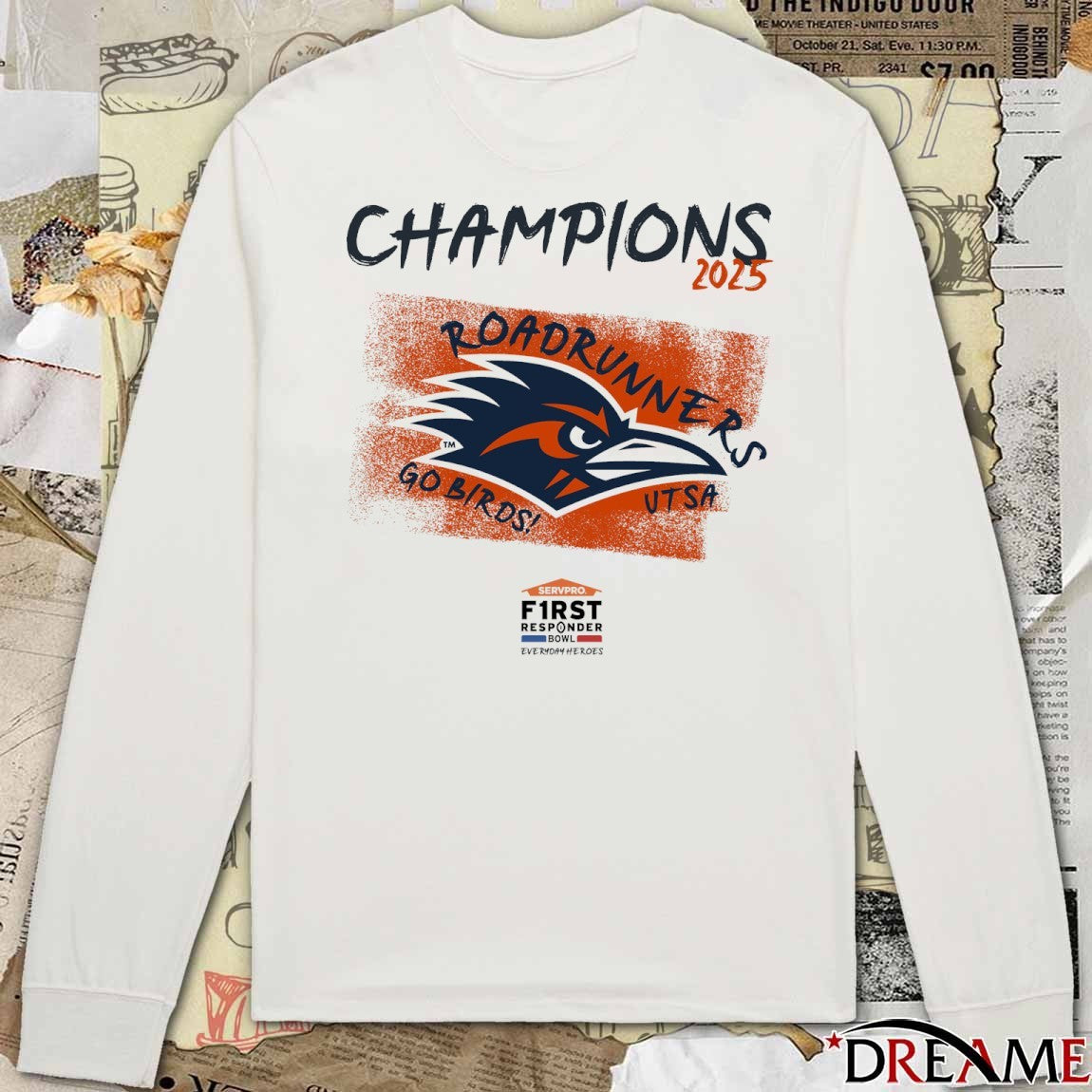 UTSA Roadrunners 2025 First Responder Bowl Everyday Heroes Champions Go Birds t-shirt