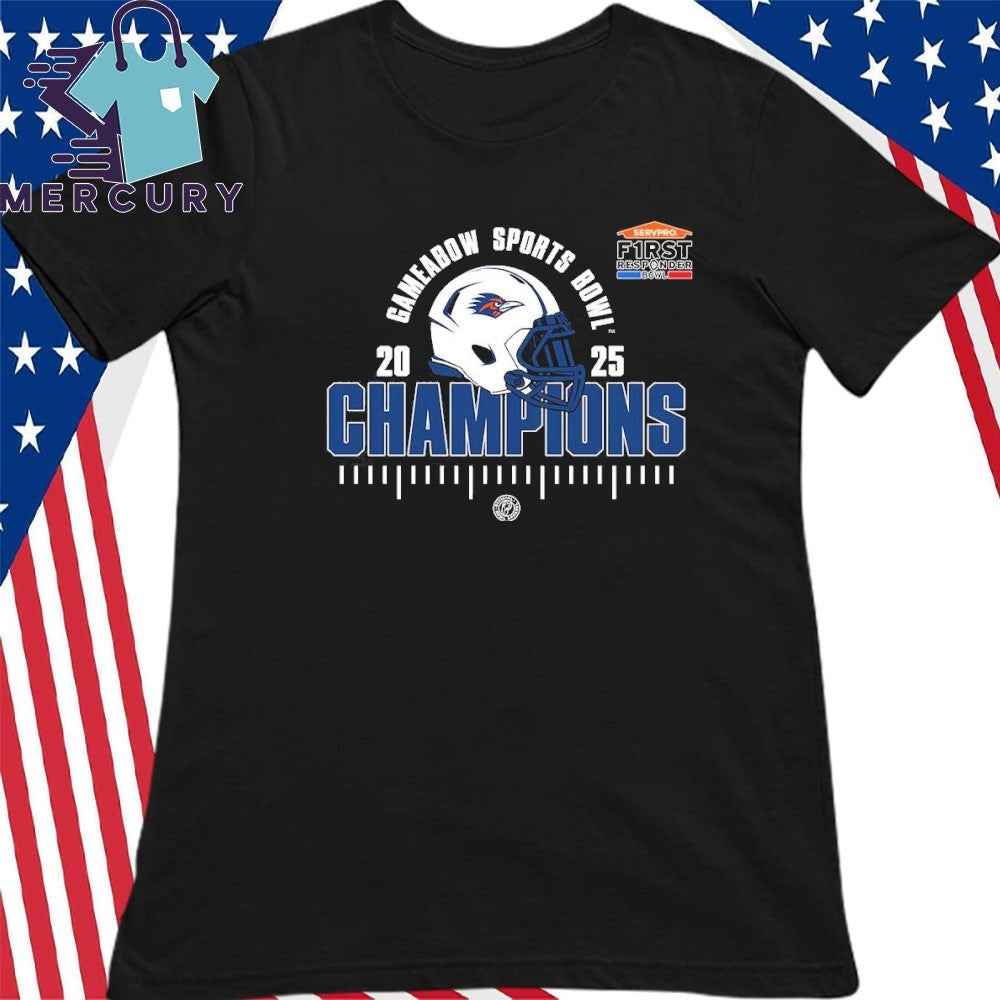 UTSA Roadrunners 2025 NCAA Football Sevpro First Responder Bowl Champions Shirt