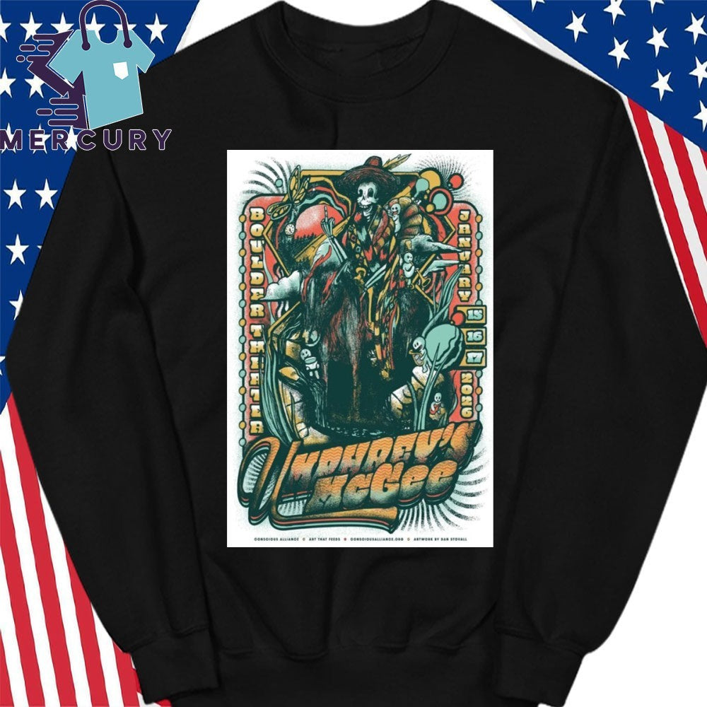 Umphrey’s McGee Jan 15-17 2026 Boulder Theater Boulder CO Tour Poster Shirt