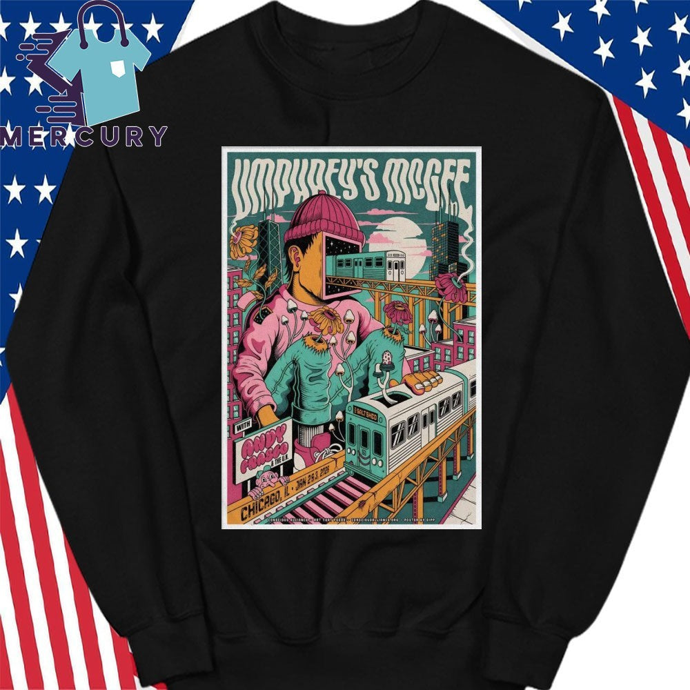 Umphrey’s McGee Jan 2-3 2026 The Salt Shed In Chicago IL Poster Shirt