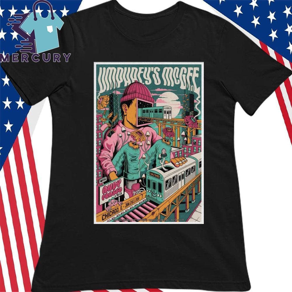 Umphrey’s McGee Jan 2-3 2026 The Salt Shed In Chicago IL Poster Shirt