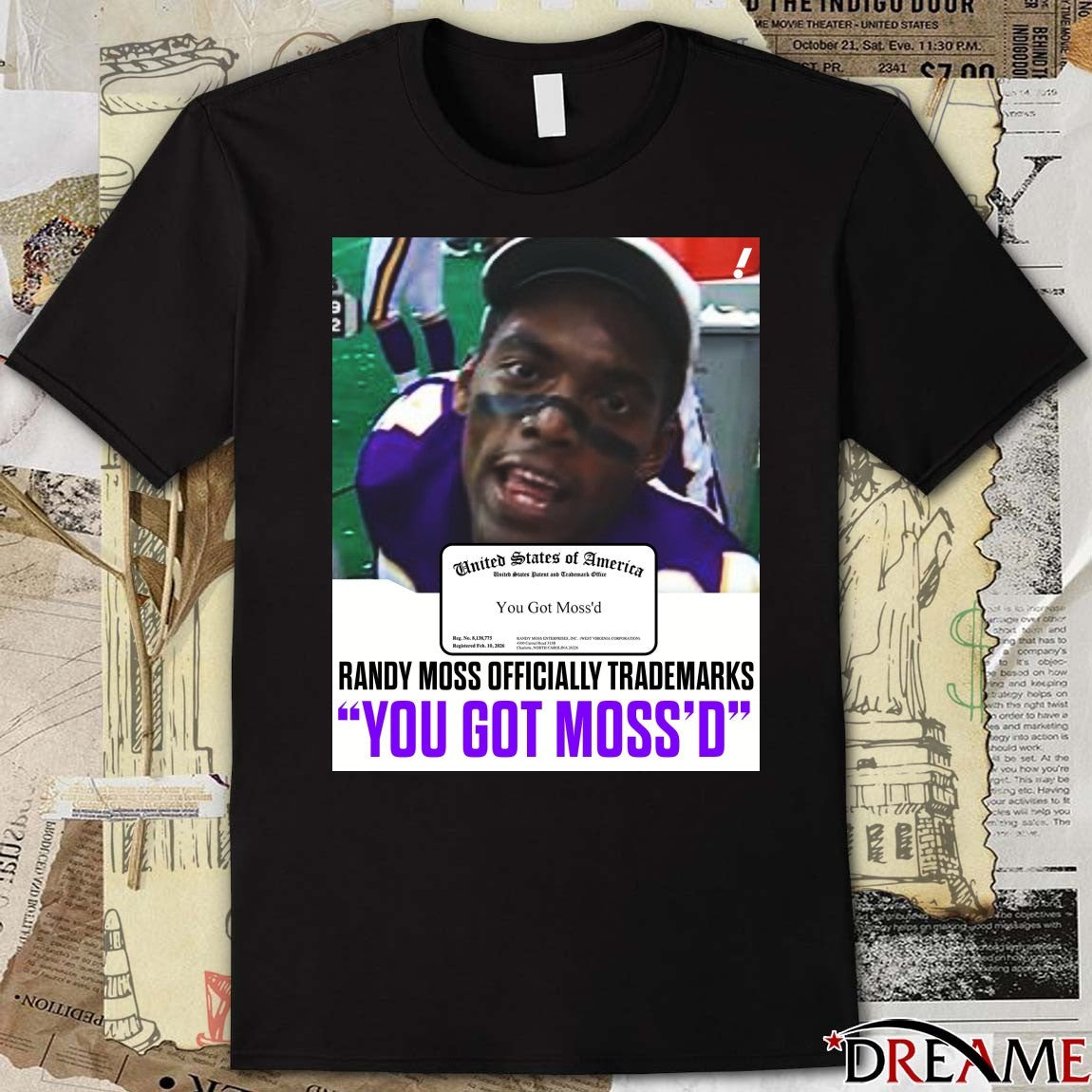 United States Of America Randy Moss Minnesota Vikings Trademarks You Got Moss’d 2026 Poster t-shirt