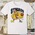 University of Michigan Basketball Syla Swords Caricature Signature t-shirt