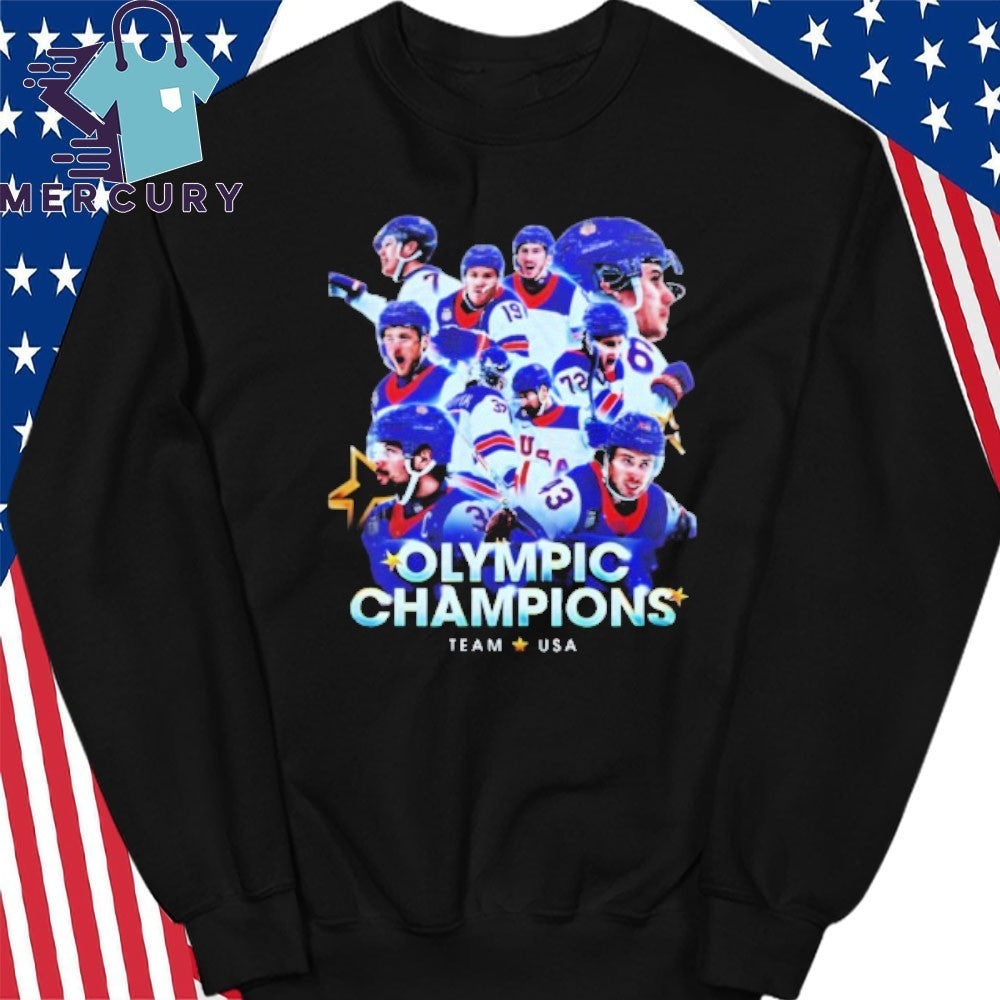 Usa Men’s Olympic Hockey Team Winter Olympic Milano Cortina 2026 Gold Medal Champions Shirt