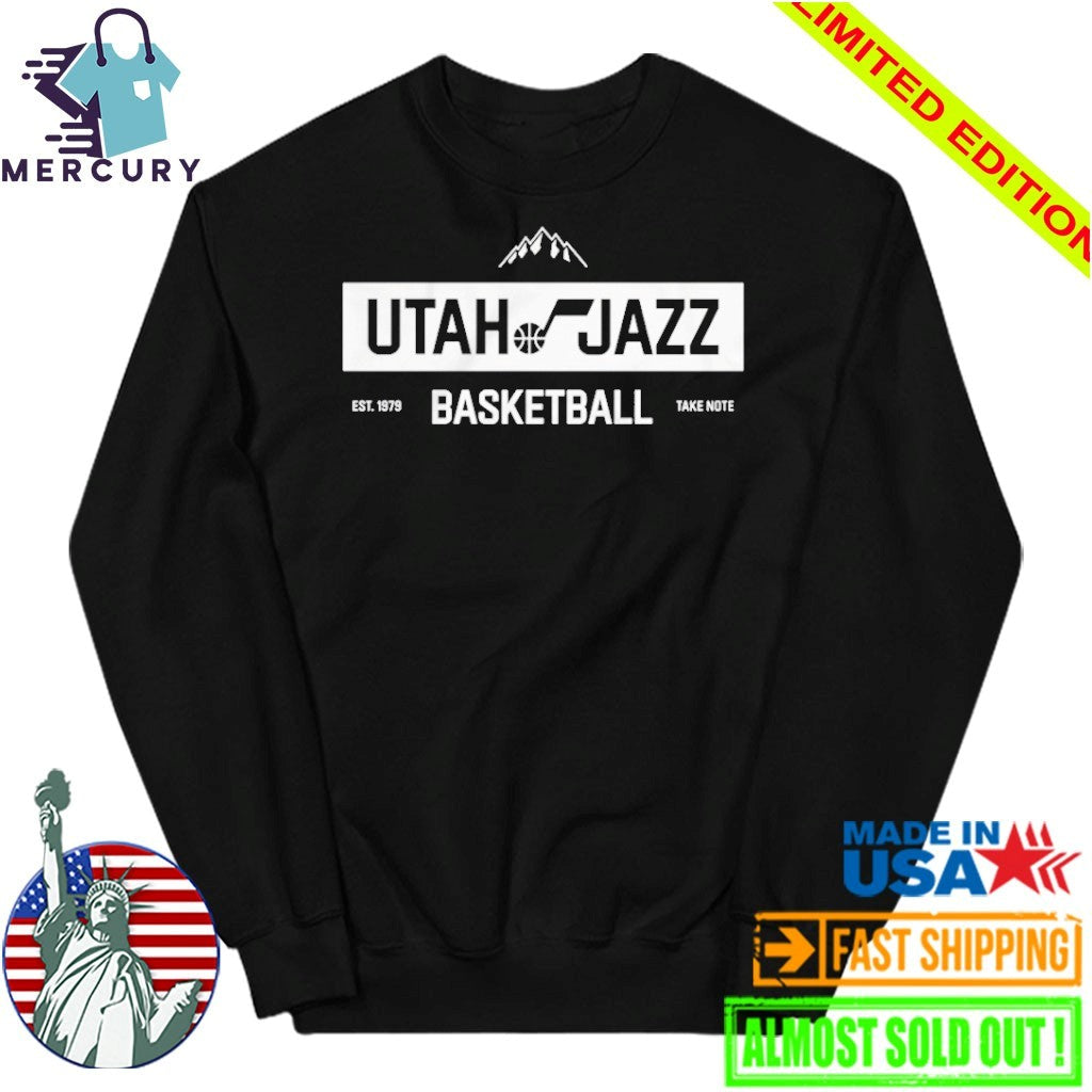 Utah Jazz Basketball Take Note Est 1979 Shirt