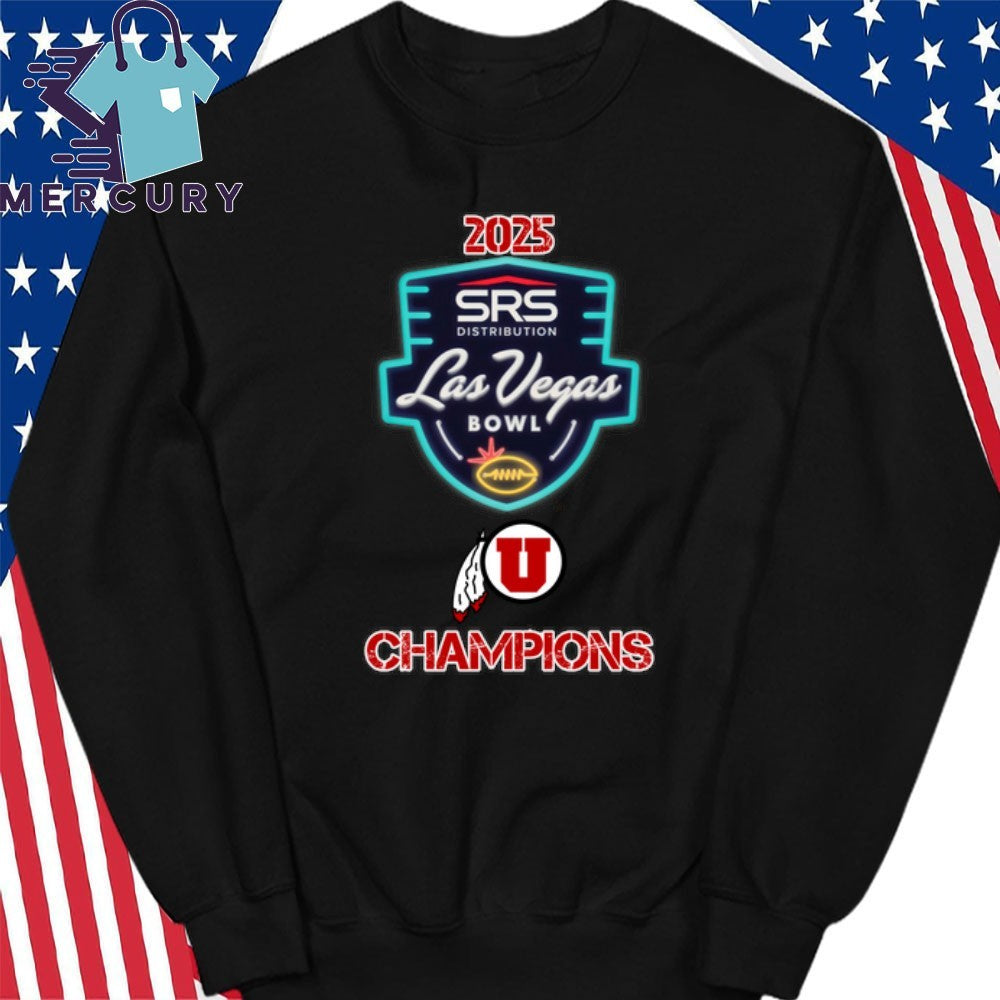 Utah Utes 2025 Las Vegas Bowl Champions Logo Shirt