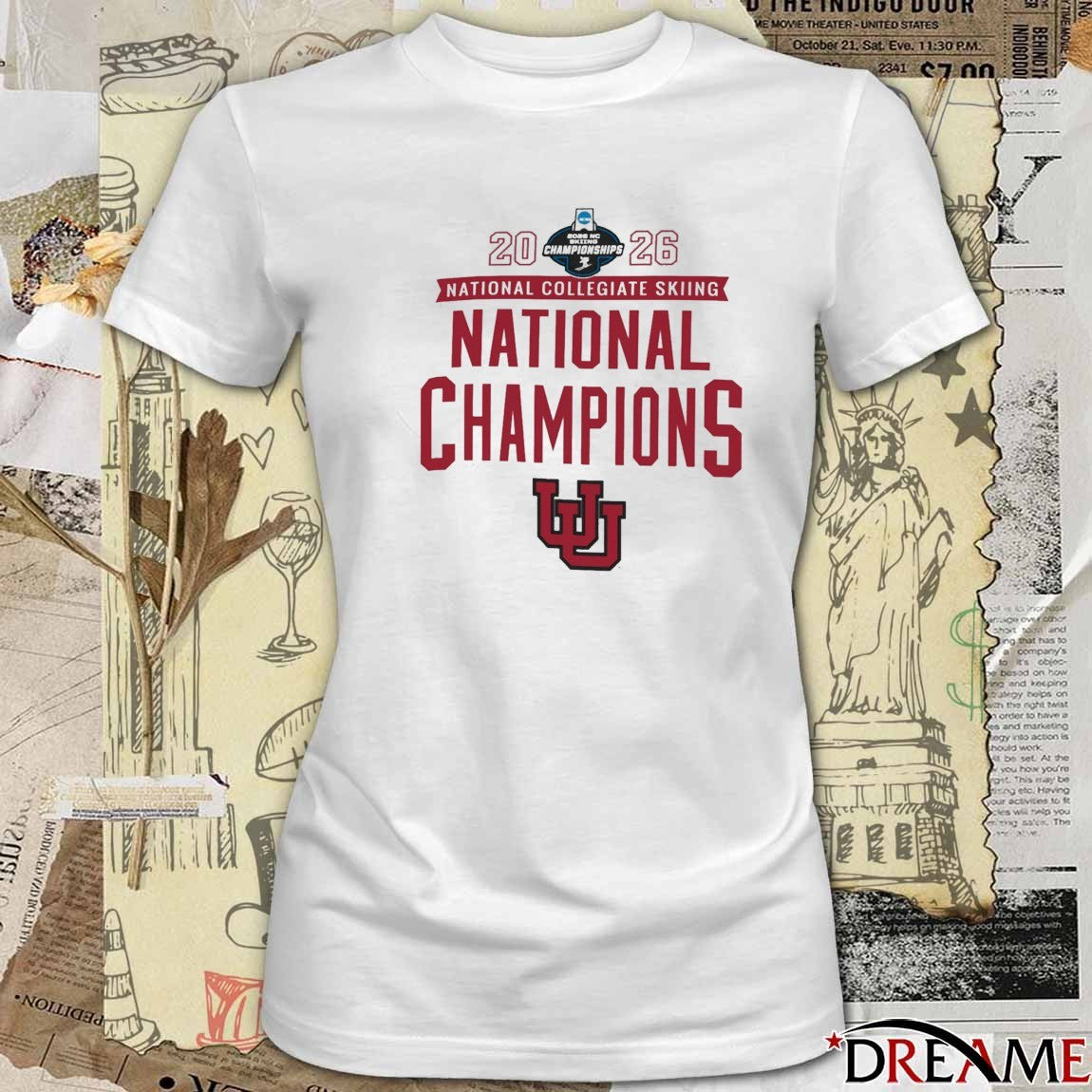 Utah Utes 2026 NCAA National Collegiate Skiing National Champions t-shirt