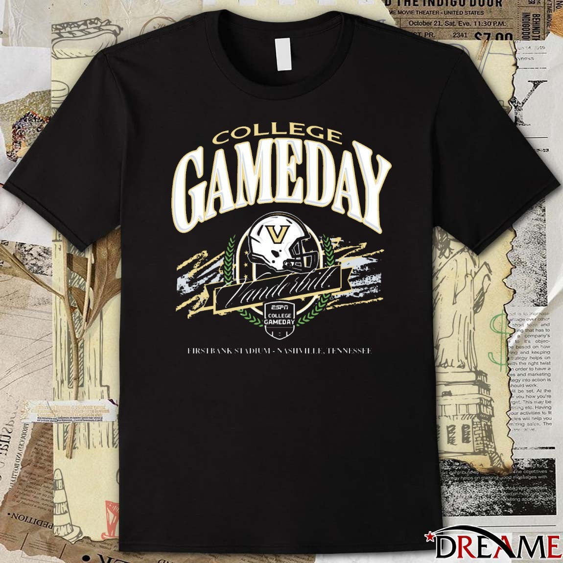 Vanderbilt Commodore 2025 ESPN College Gameday Firstbank Stadium Nashville TN t-shirt