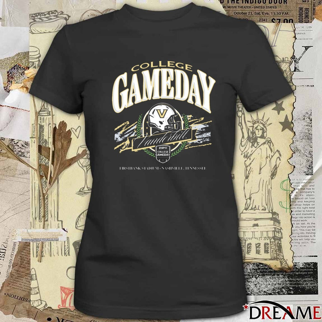 Vanderbilt Commodore 2025 ESPN College Gameday Firstbank Stadium Nashville TN t-shirt