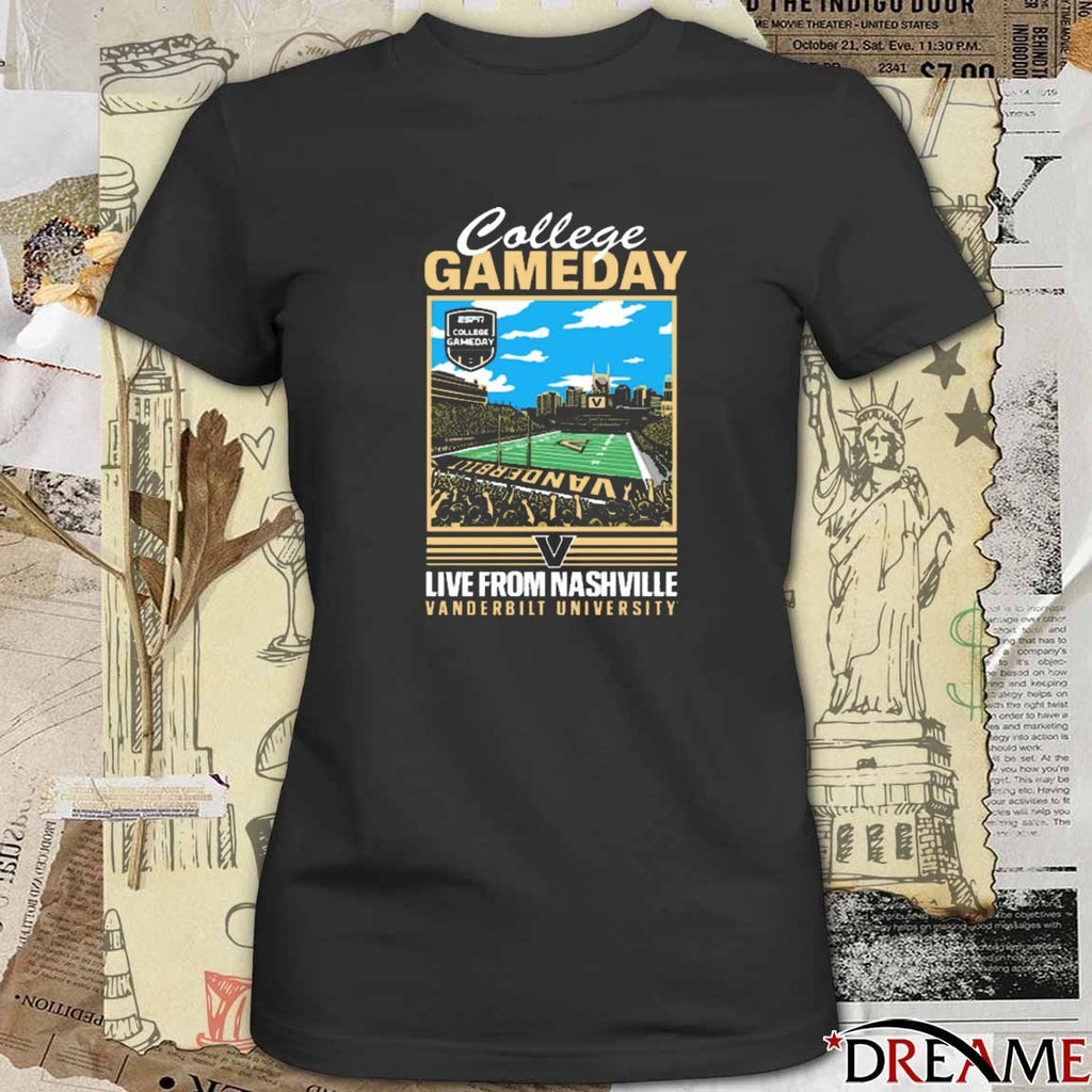 Vanderbilt Commodore ESPN College Gameday Live From Nashville Vanderbilt University t-shirt