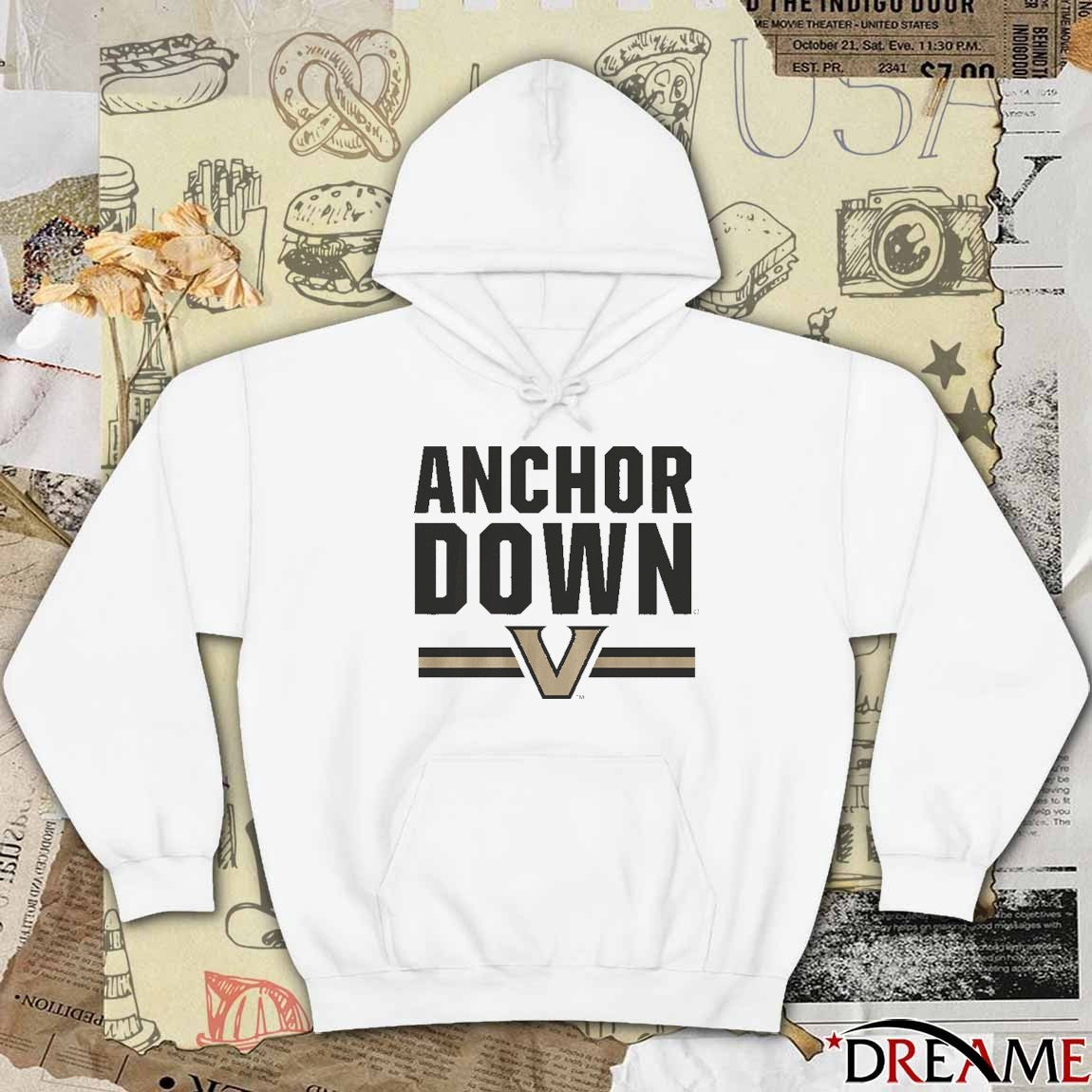 Vanderbilt Commodores Anchor Down NCAA Football 2025 t-shirt