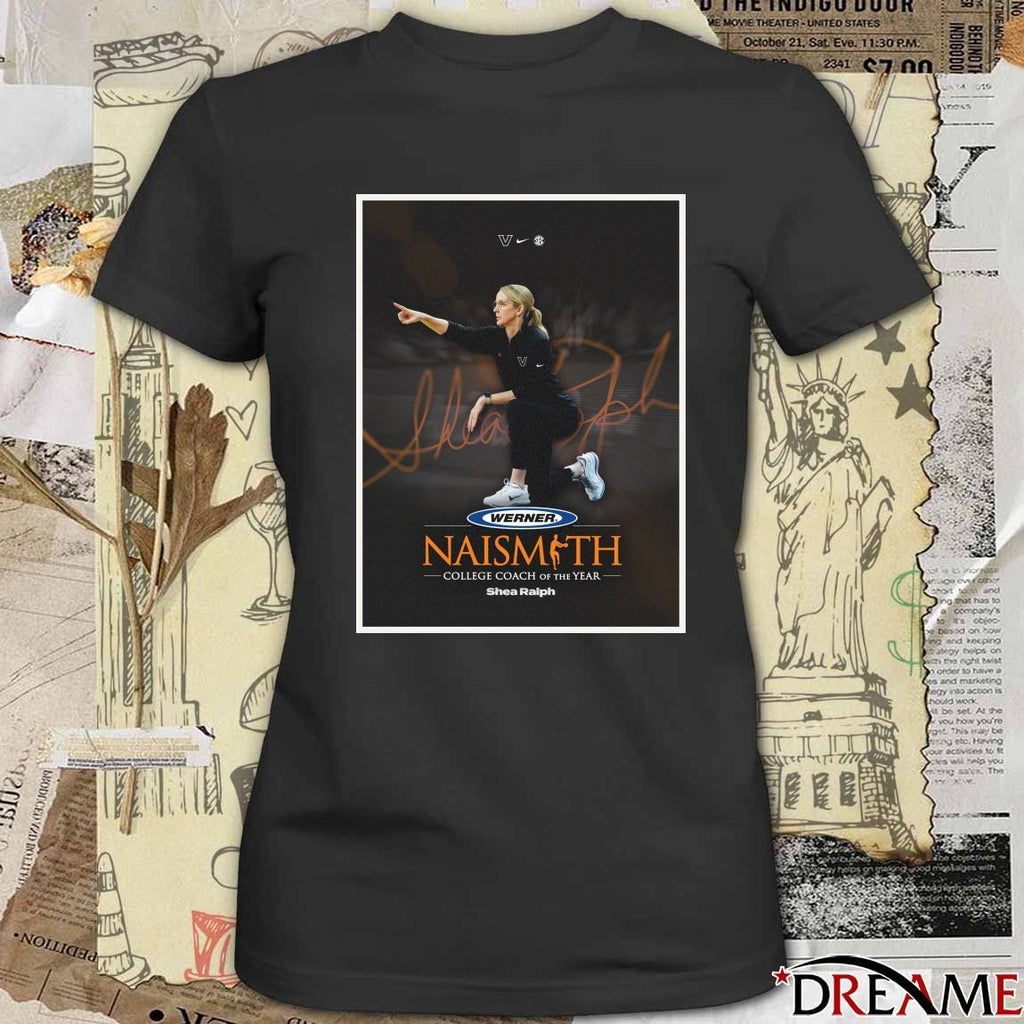 Vanderbilt WBB Werner Ladder 2026 Naismith College Coach of the Year Shea Ralph Signature Poster t-shirt