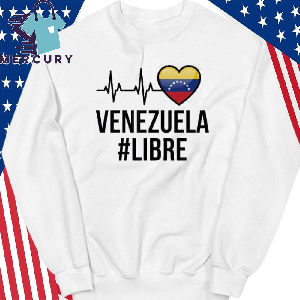 Venezuela Libre Flag Pride Bandera Venezolana Camiseta Root Shirt
