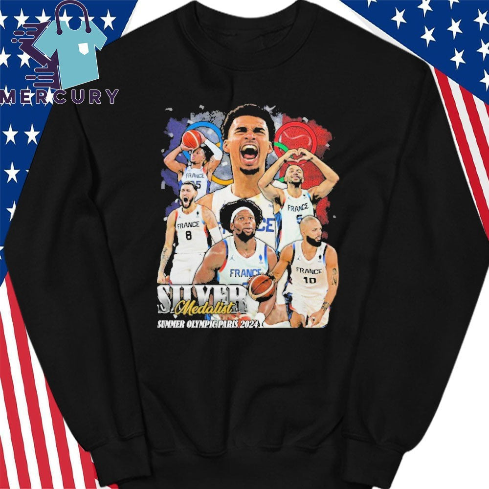 Victor Wembanyama Silver Medalist Summer Olympic Paris 2024 Shirt