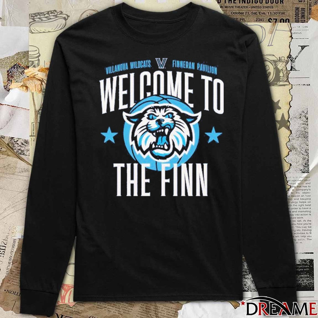 Villanova Wildcats Finneran Pavilion Welcome To The Fin t-shirt