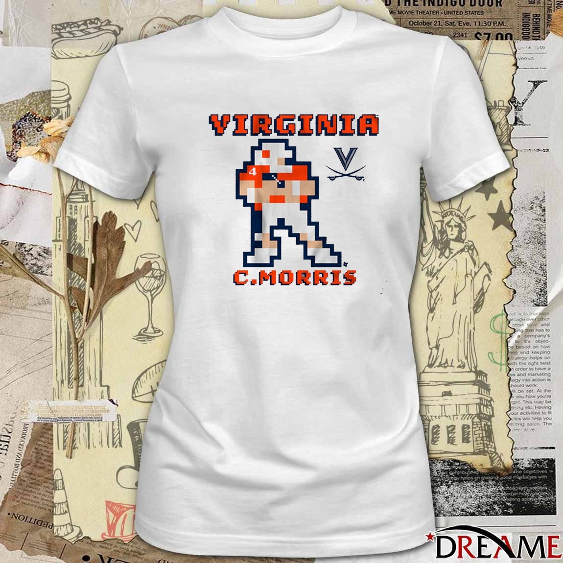 Virginia Cavaliers Football Chandler Morris Retro Baller 2025 t-shirt