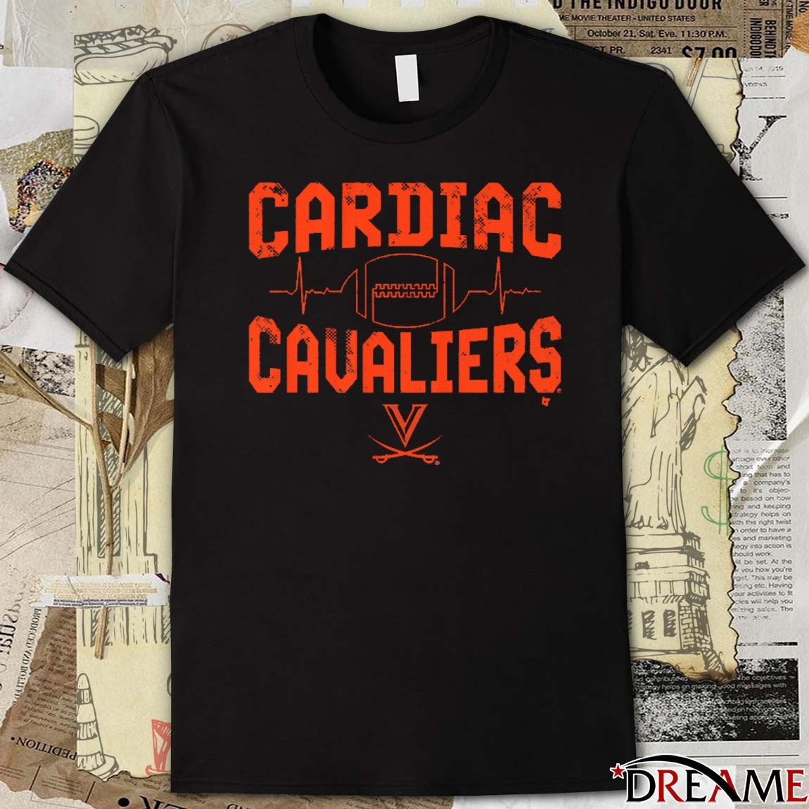 Virginia Cavaliers Football NCAA Cardiac Cavaliers t-shirt