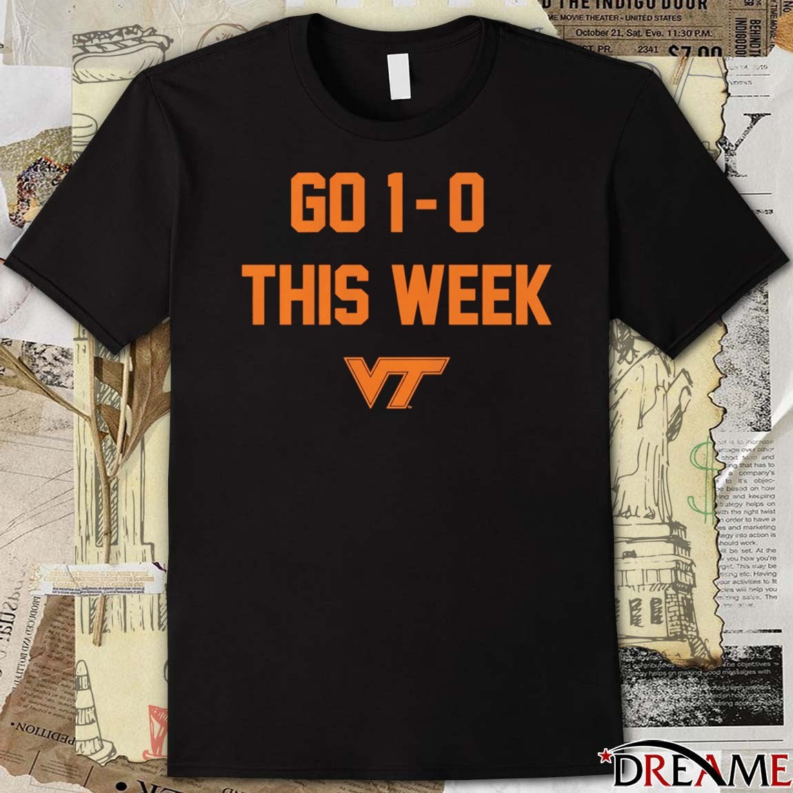 Virginia Tech Hokies Football Go 1-0 This Week t-shirt