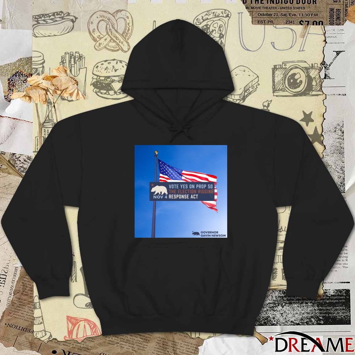 Vote Yes On Prop 50 Stop The Election Rigging Response Act November 4 2025 Poster t-shirt