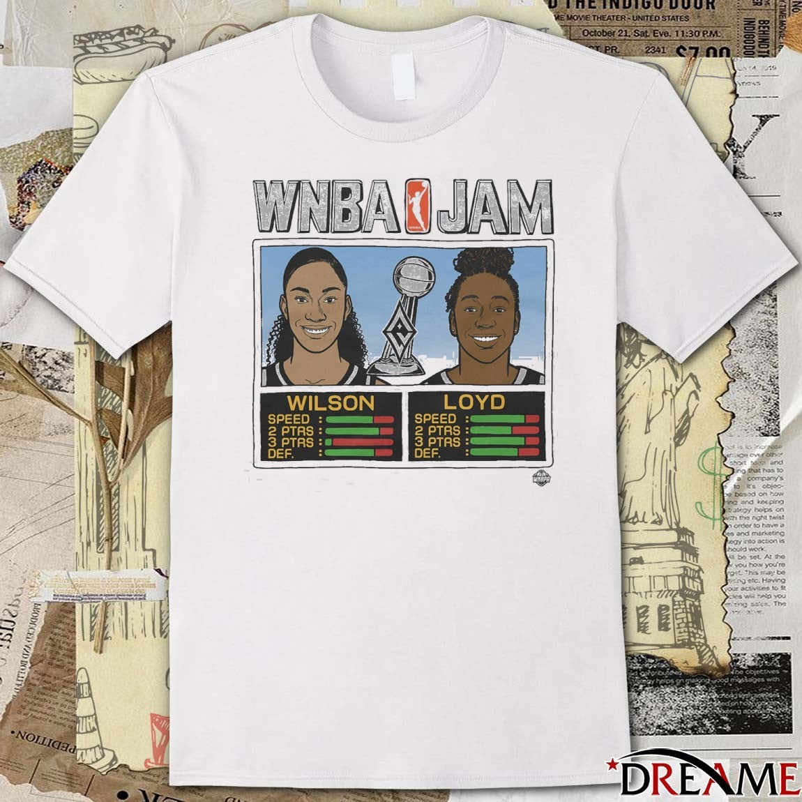 WNBA Jam Las Vegas Aces Basketball 2025 Champs Wilson And Loyd t-shirt