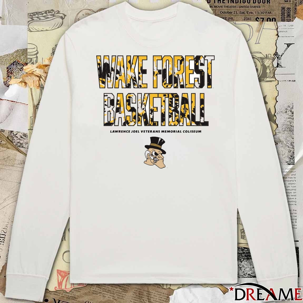 Wake Forest University Basketball Lawrence Joel Veterans Memorial Coliseum t-shirt