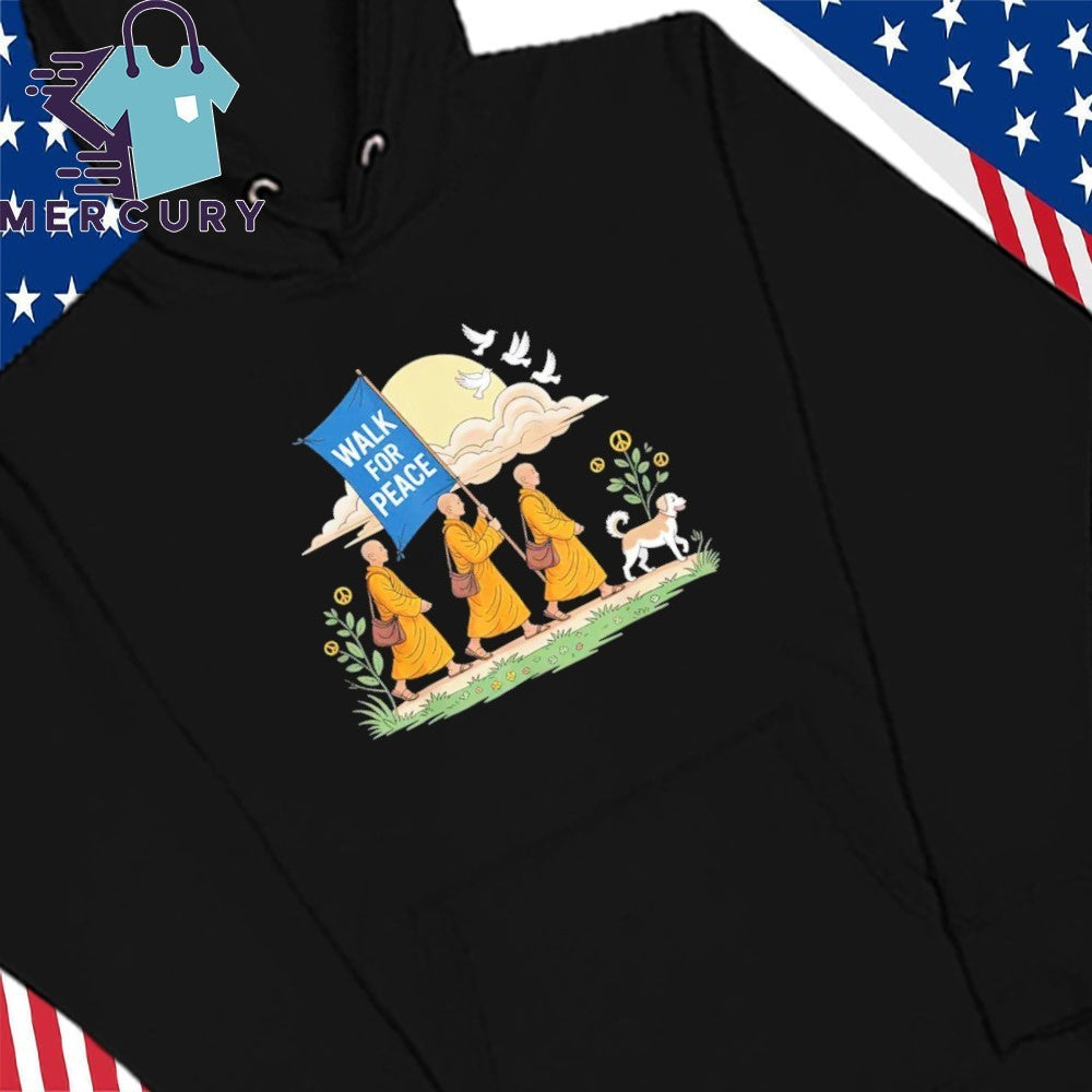 Walk For Peace Aloka Buddhist Monks Journey Shirt