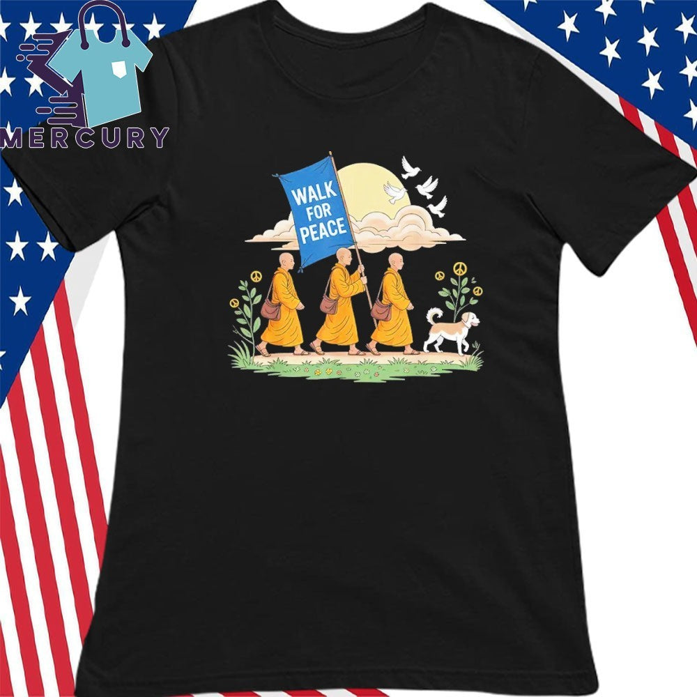 Walk For Peace Aloka Buddhist Monks Journey Shirt