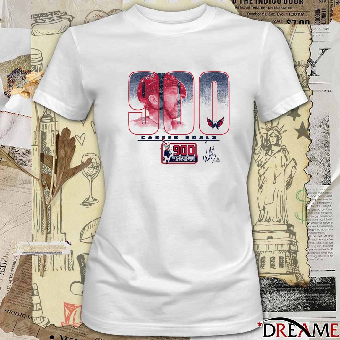 Washington Capitals Alexander Ovechkin 900th All Time Goals Leader Career Goal Signature t-shirt