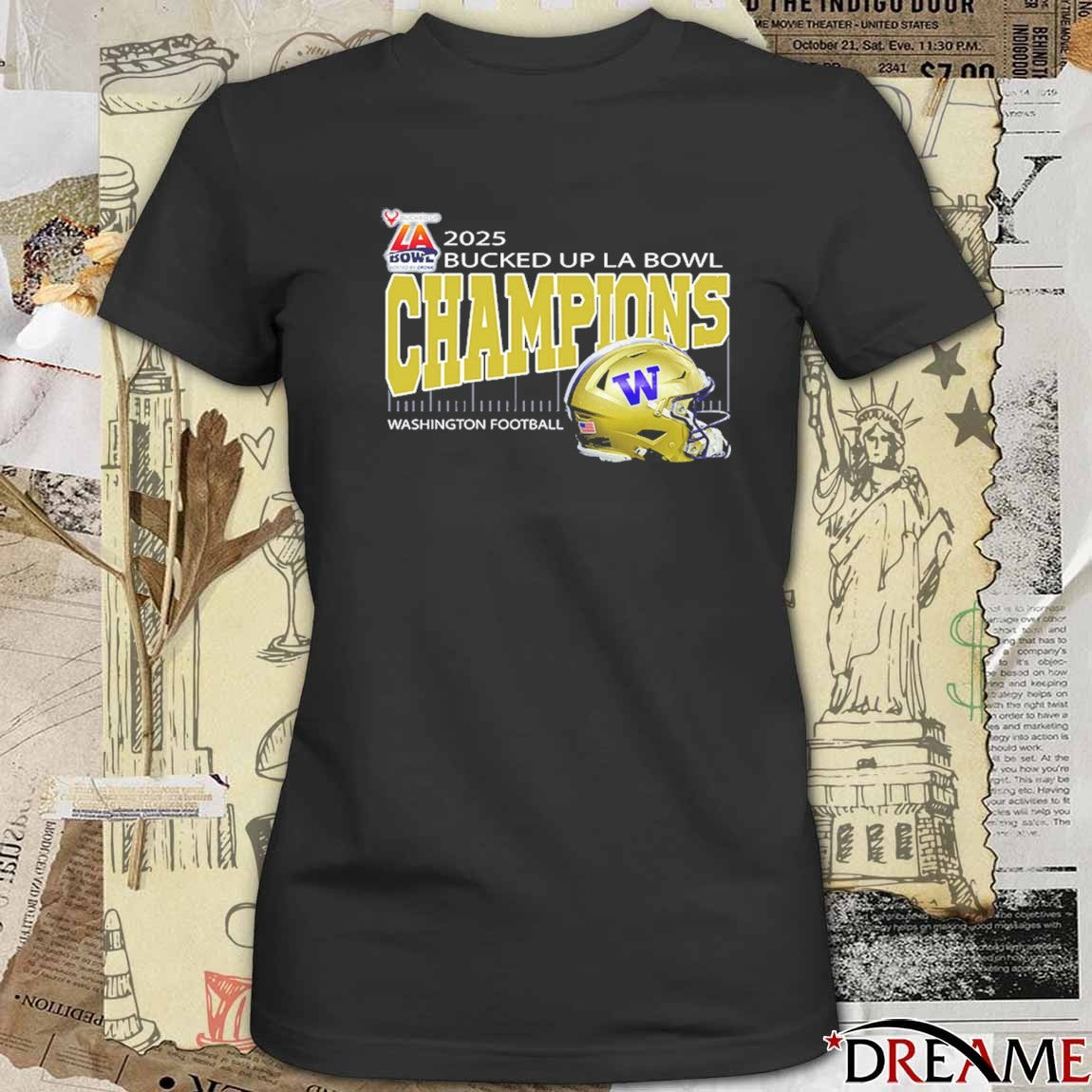 Washington Football 2025 Gronk Champions SoFi Stadium Inglewood CA Helmet t-shirt