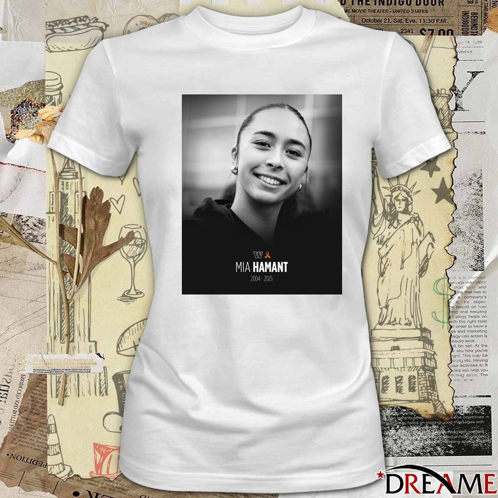 Washington Huskies Mia Hamant 2004 – 2025 Cancer t-shirt