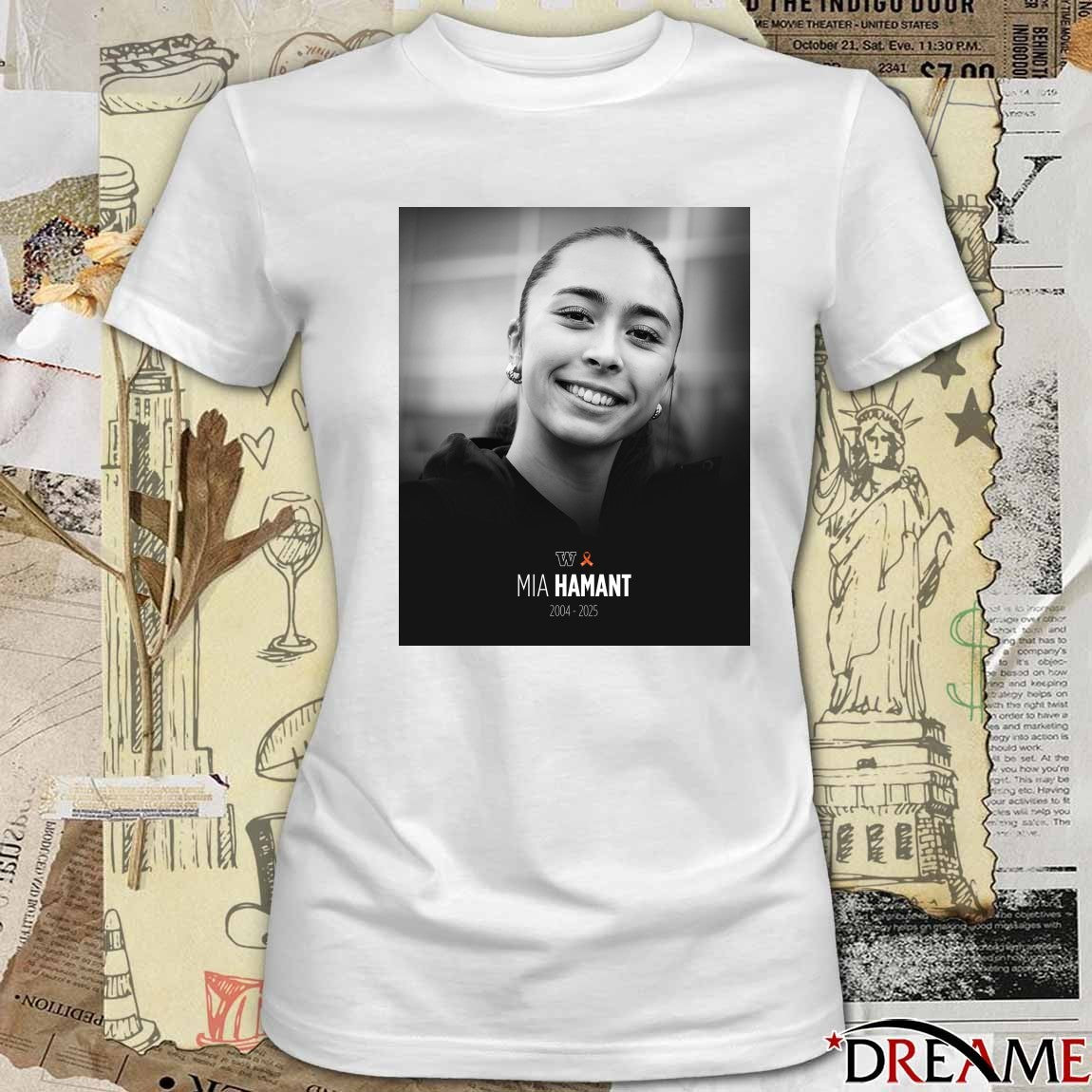 Washington Huskies Mia Hamant 2004 – 2025 Cancer t-shirt