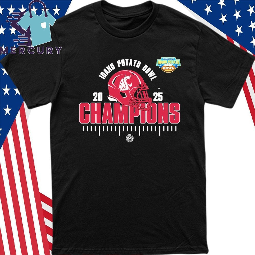 Washington State Cougars 2025 NCAA Football Famous Idaho Potato Bowl Champions Unisex Shirt
