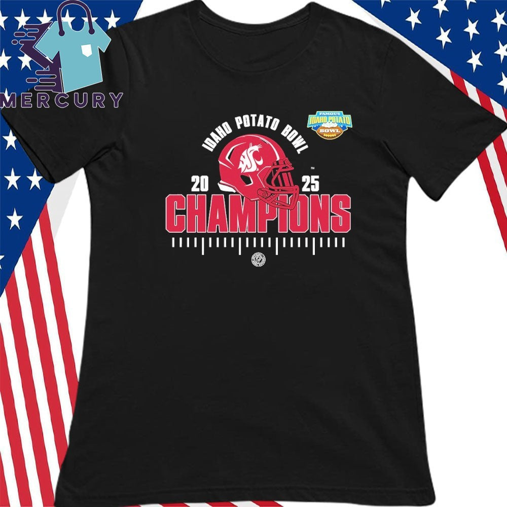 Washington State Cougars 2025 NCAA Football Famous Idaho Potato Bowl Champions Unisex Shirt