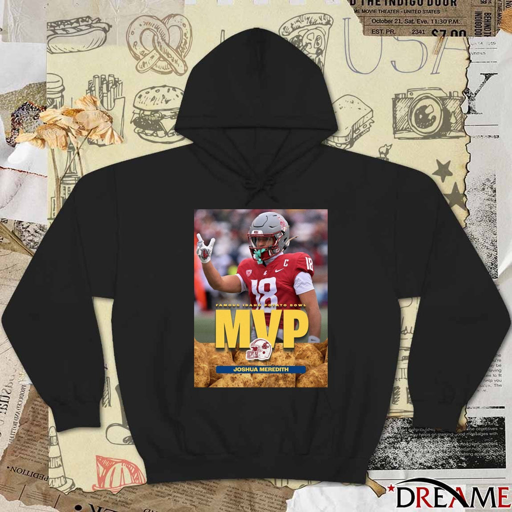 Washington State Famous Idaho Potato Bowl Champions MVP Joshua Meredith Poster t-shirt