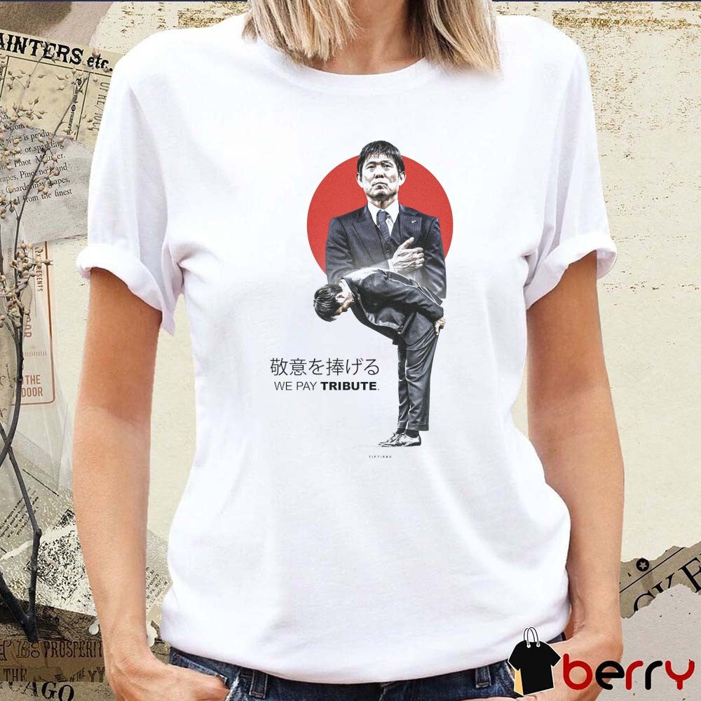 We Pay Tribute Hajime Moriyasu Japan National Football Team 2026 World Cup t-shirt