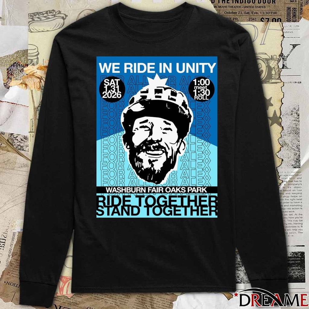 We Ride In Unity Ưashburn Fair Oaks Park Ride Together Stand Together Poster t-shirt