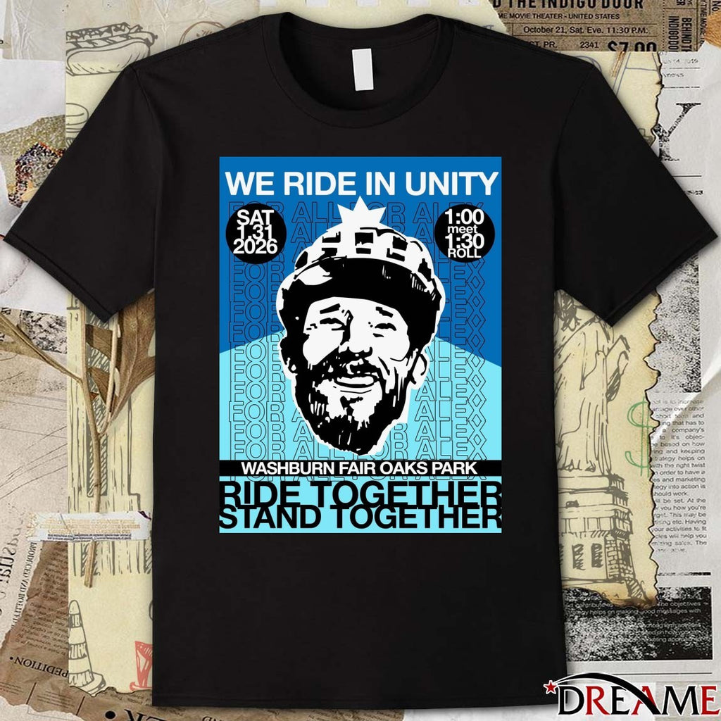 We Ride In Unity Ưashburn Fair Oaks Park Ride Together Stand Together Poster t-shirt