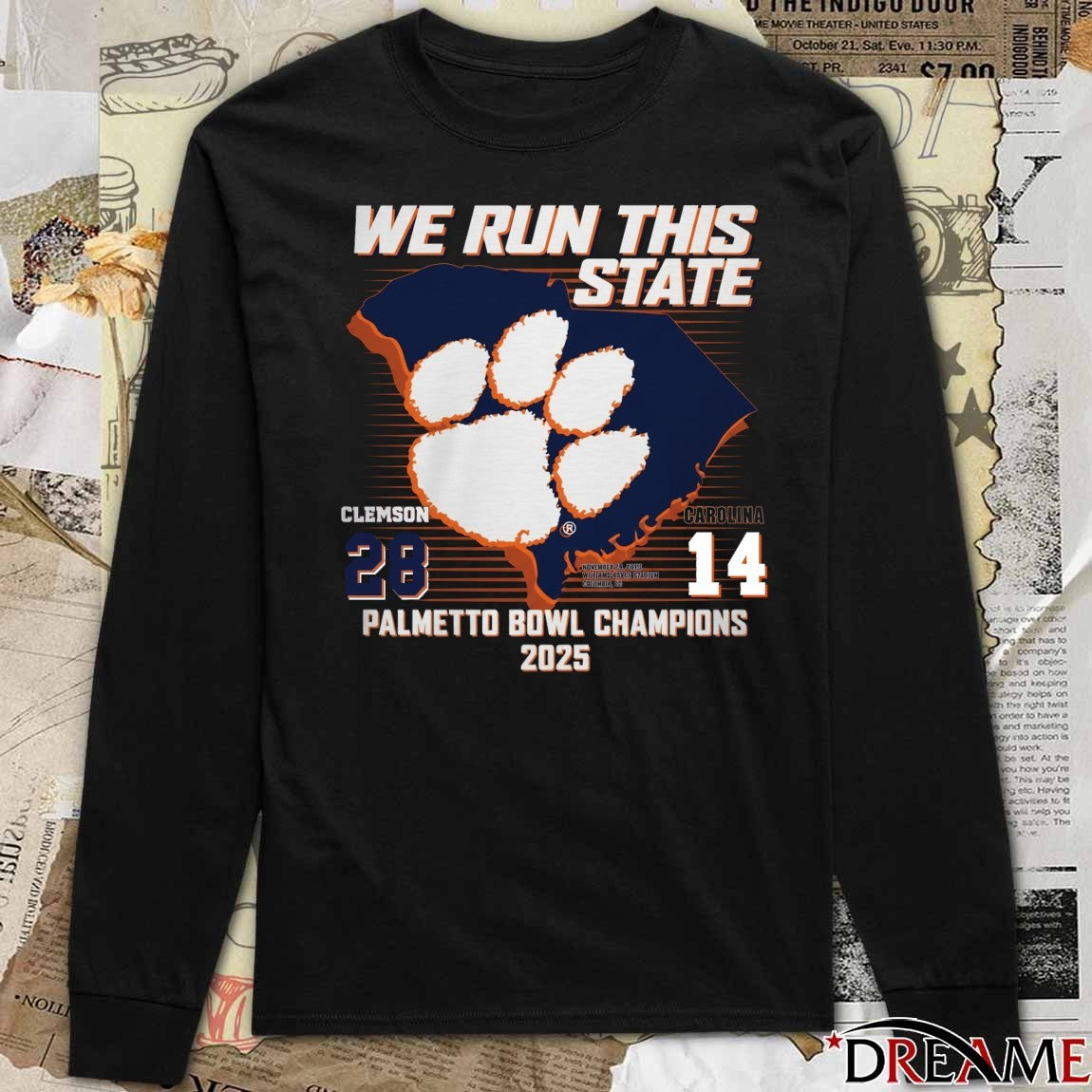 We Run This State Clemson Tigers 28 – 14 South Carolina Gamecocks 2025 Palmetto Bowl t-shirt