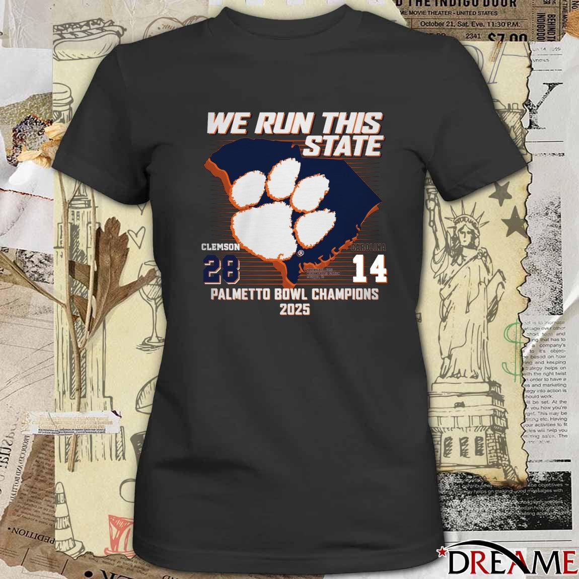 We Run This State Clemson Tigers 28 – 14 South Carolina Gamecocks 2025 Palmetto Bowl t-shirt