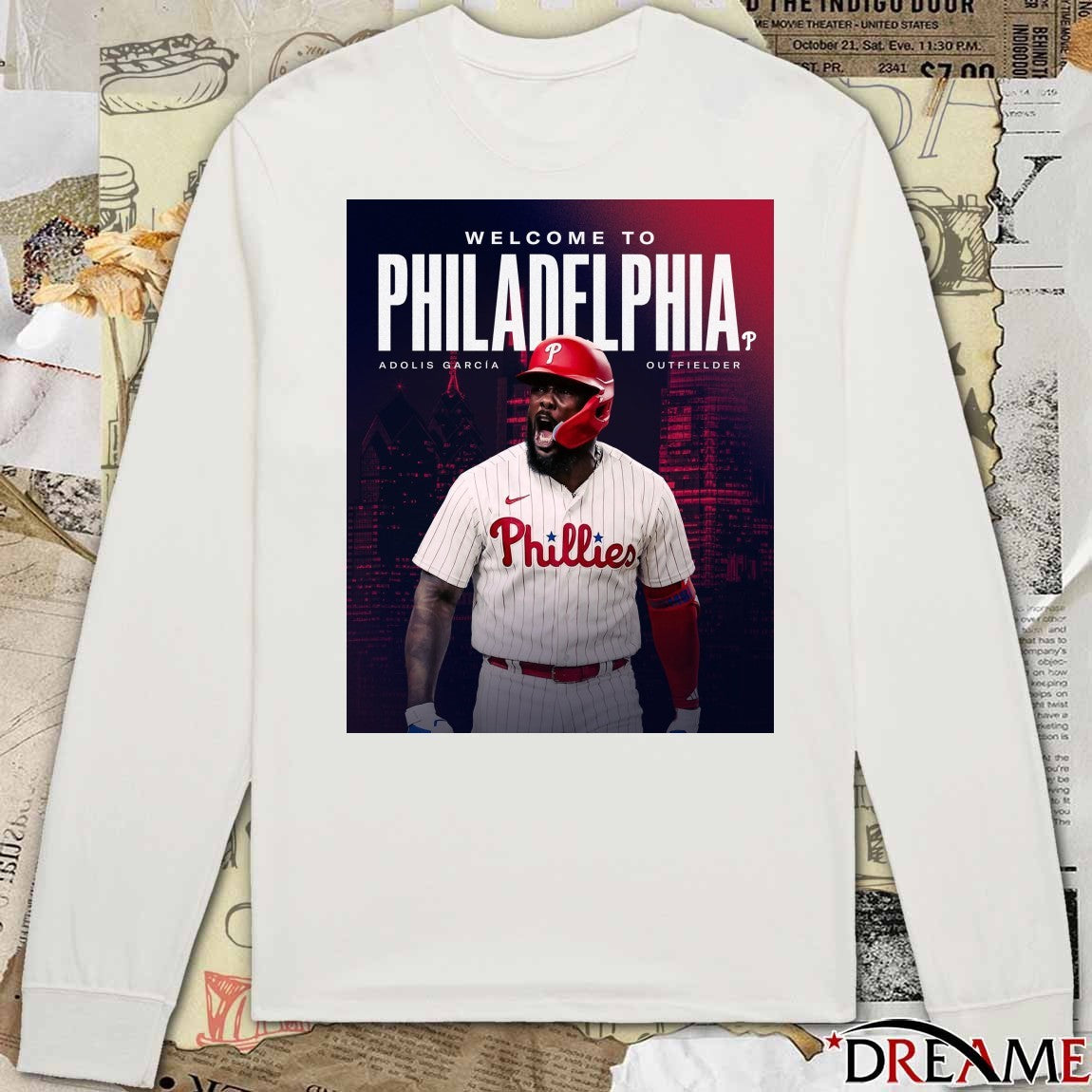 Welcome To Philadelphia Phillies Adolis García El Bombi Outfielder Poster t-shirt