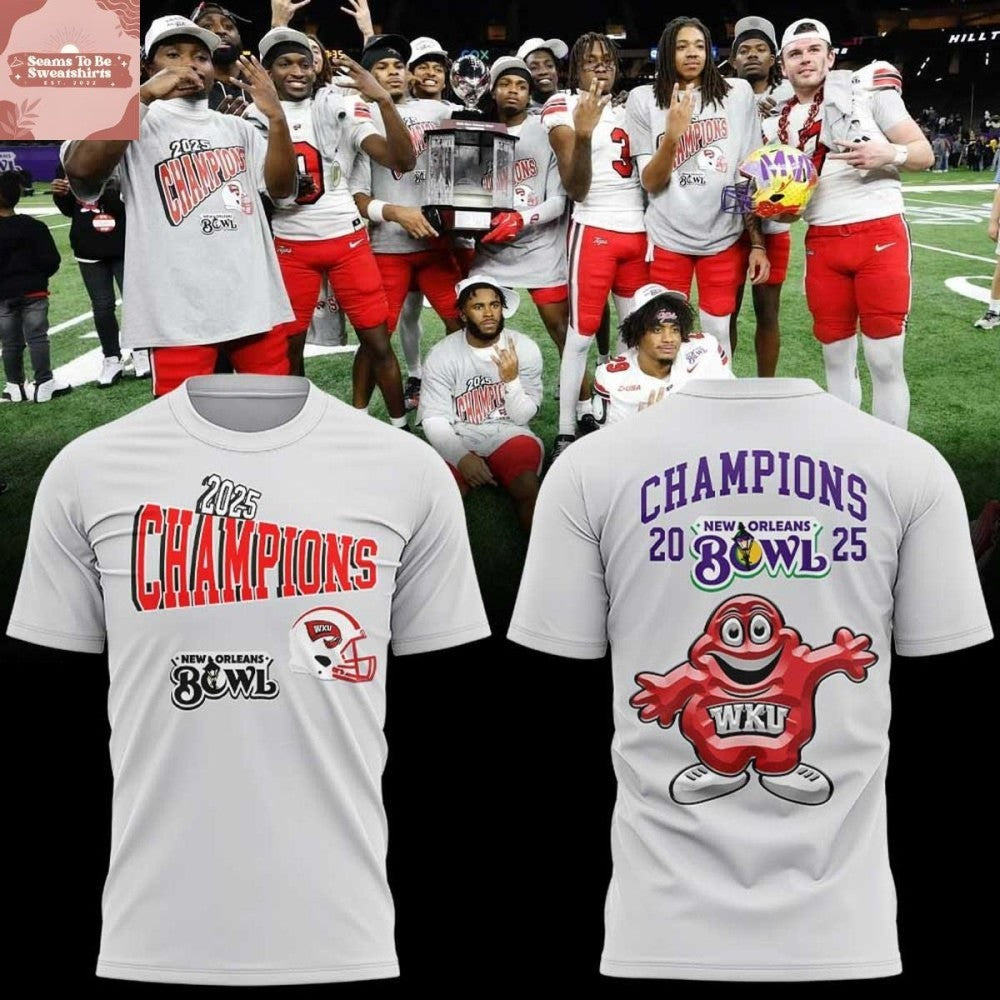 Western Kentucky Hilltoppers New Orleans Bowl Champions 2025 Two Sided Shirt