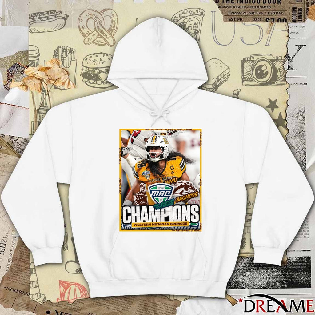 Western Michigan Broncos defeated Miami RedHawks 2025 MAC Champions Poster t-shirt