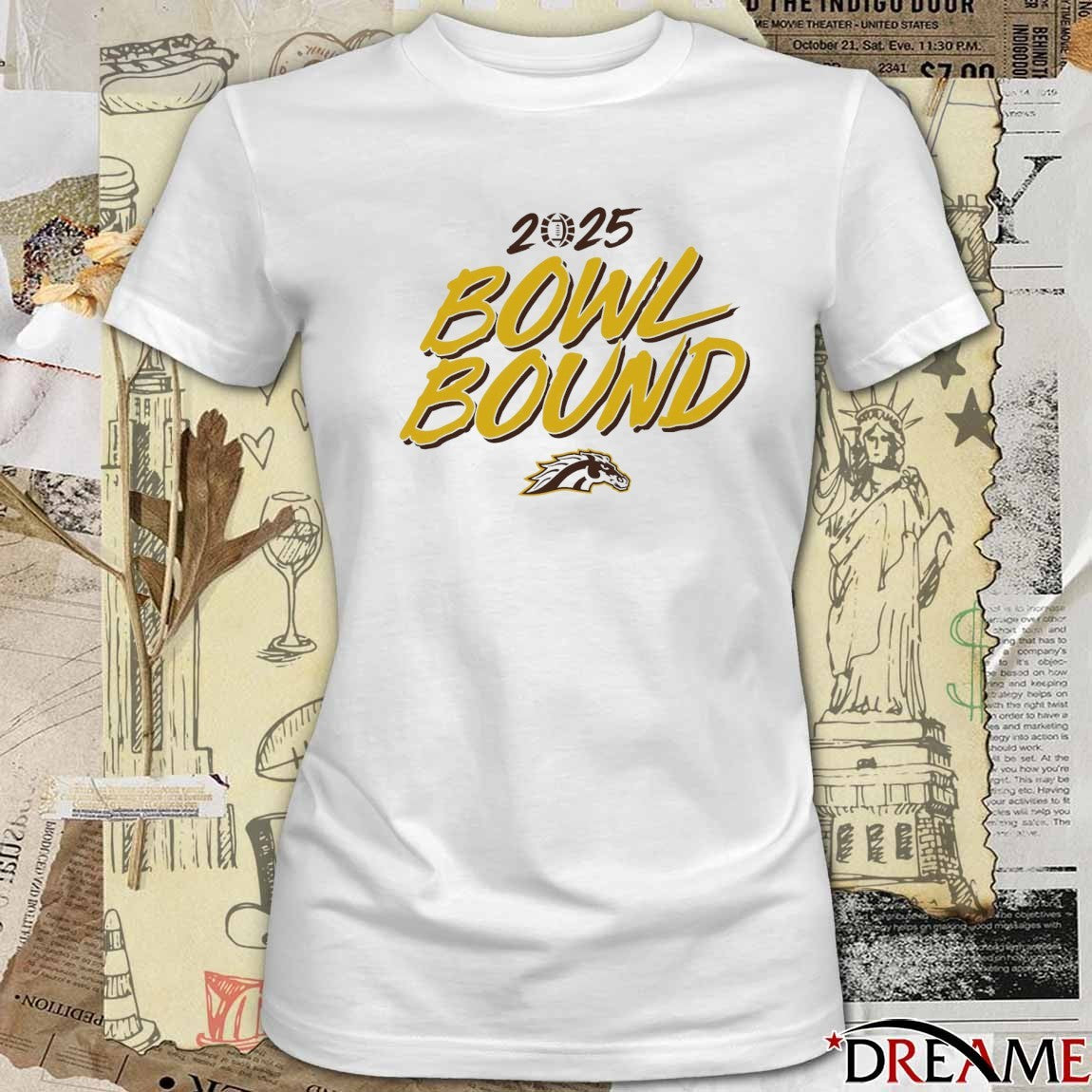Western Michigan Broncos football NCAA 2025 Bowl Bound t-shirt