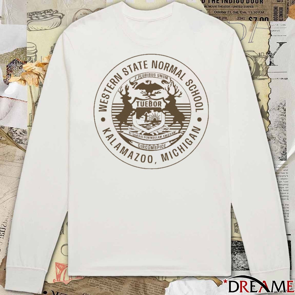 Western State Normal School Kalamazoo Michigan Retro 2025 t-shirt