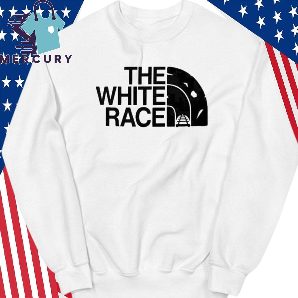 White German man wears The White Race Shirt
