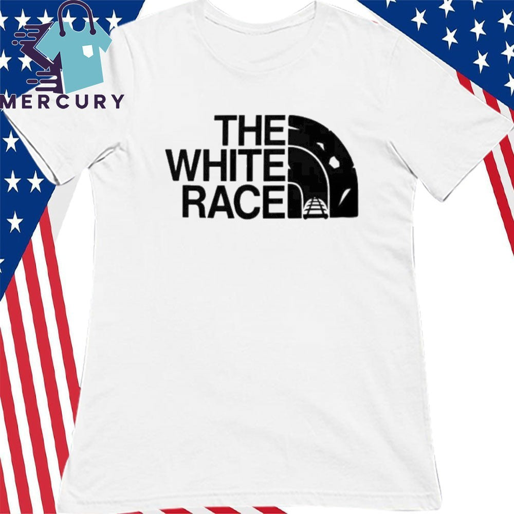 White German man wears The White Race Shirt
