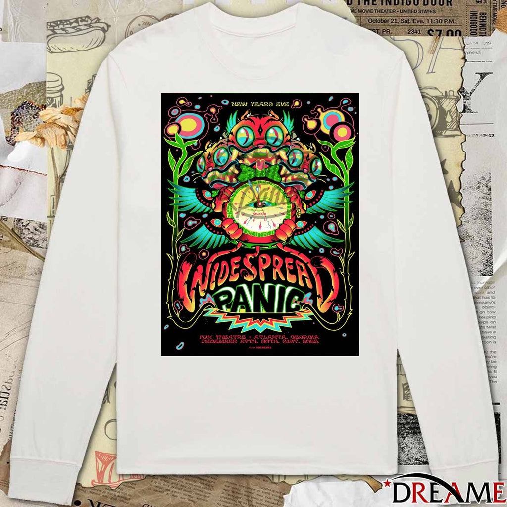 Widespread Panic Fox Theatre Atlanta, Georgia New Year’s Eve December 29-31 2025 Poster t-shirt